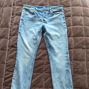 Ksubi Men's Light Blue Slim Straight Jeans